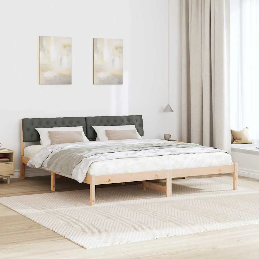 Solid Pine Platform Bed Frame 180 x 200 cm