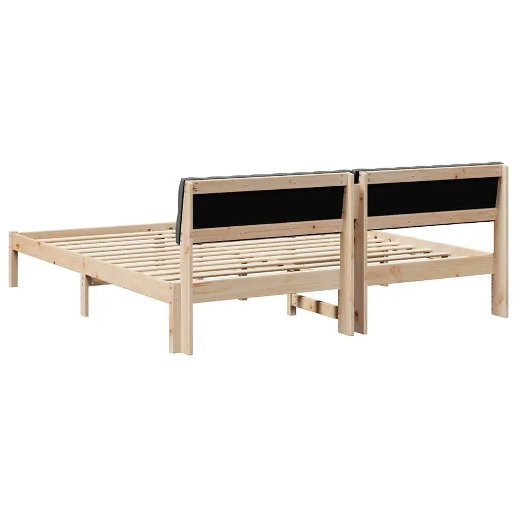 Solid Pine Platform Bed Frame 180 x 200 cm