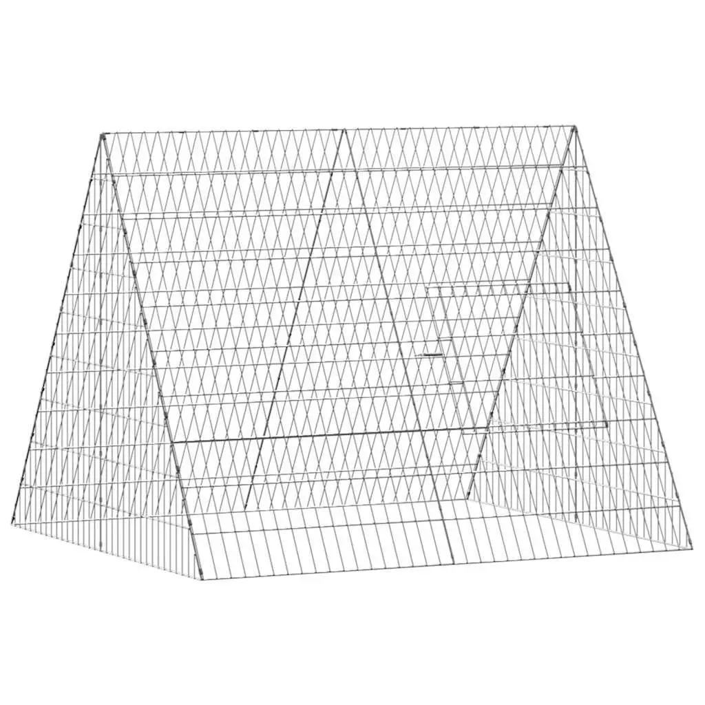 Galvanised Steel Chicken Cage 110x100x85cm for Outdoors