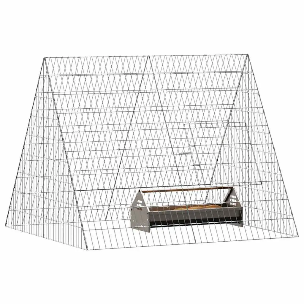 Galvanised Steel Chicken Cage 110x100x85cm for Outdoors
