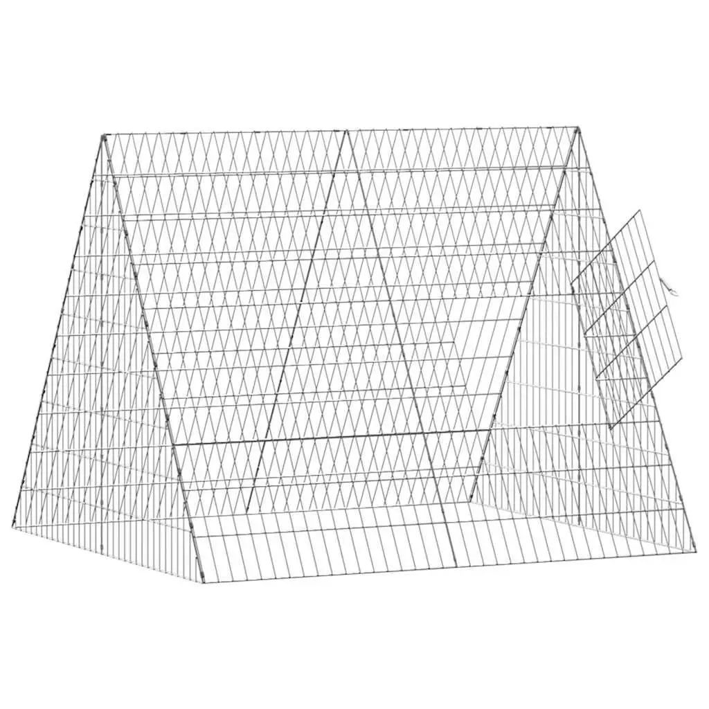 Galvanised Steel Chicken Cage 110x100x85cm for Outdoors