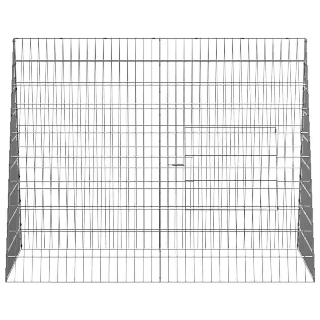 Galvanised Steel Chicken Cage 110x100x85cm for Outdoors