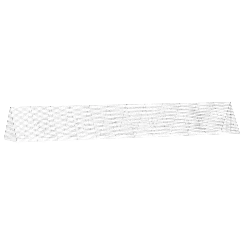 Chicken Cage Galvanized Steel 650 x 100 x 85 cm Silver Outdoor Poultry Run