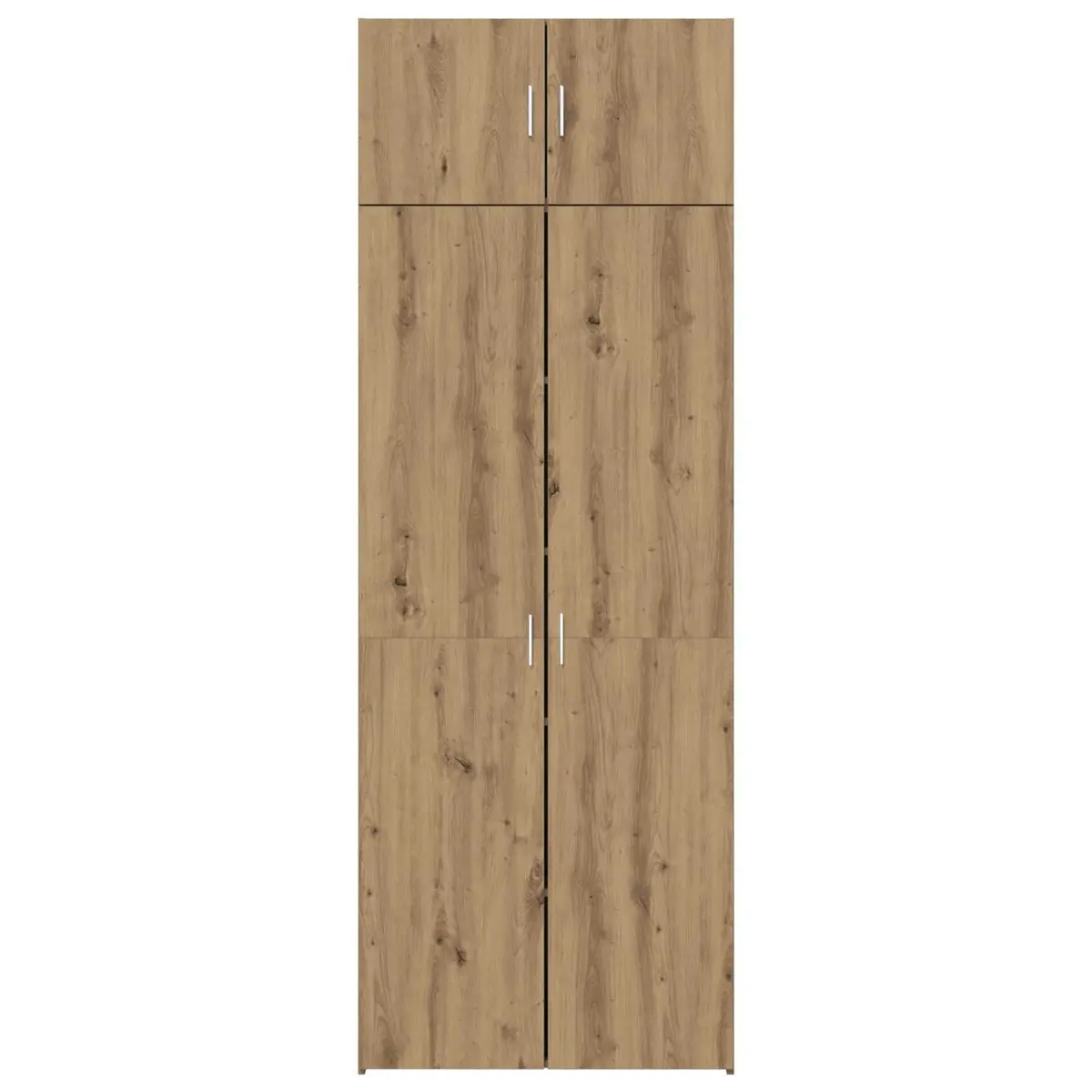 Brown Engineered Wood Storage Cabinet Set