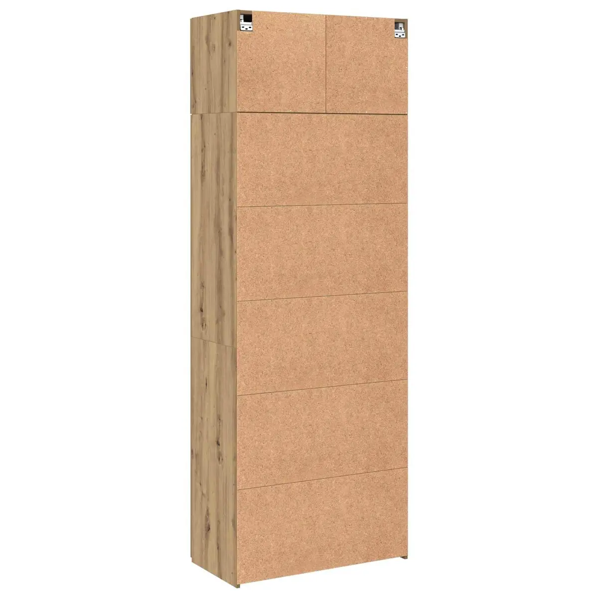 Brown Engineered Wood Storage Cabinet Set