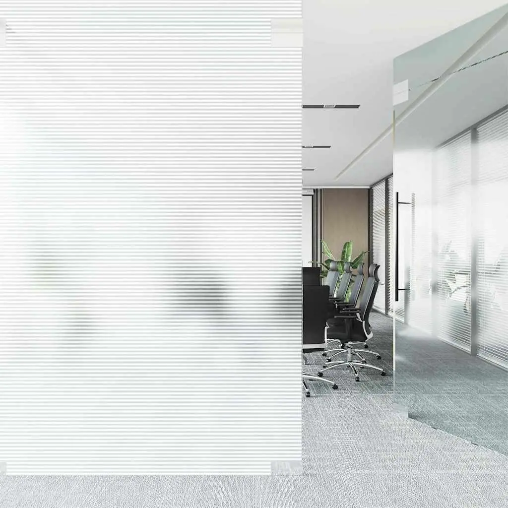 Self-Adhesive Window Film PVC 90x500cm Frosted Stripes
