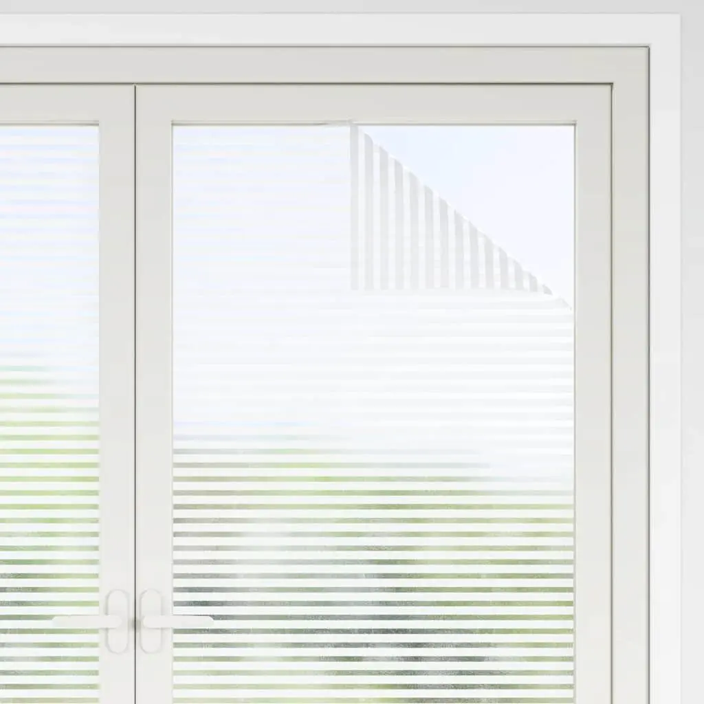 Self-Adhesive Window Film PVC 90x500cm Frosted Stripes