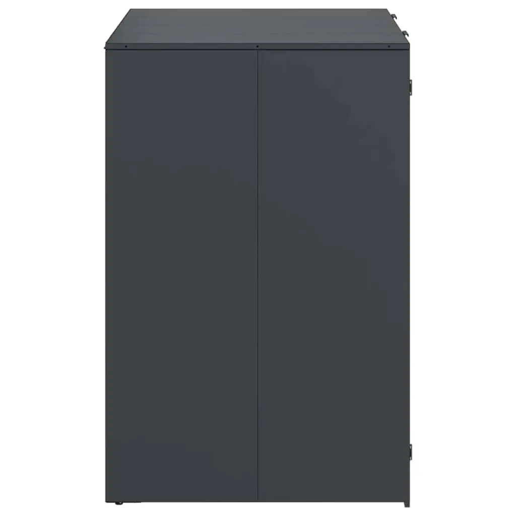 Wheelie Bin Storage Enclosure Water-resistant Expandable Anthracite for 3 Outdoor Waste Bins