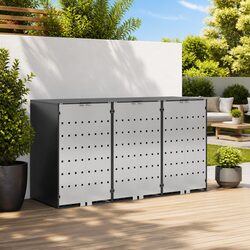 Premium Wheelie Bin Storage Shed for 3 Bins