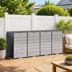 Durable Wheelie Bin Storage for 3 Bins