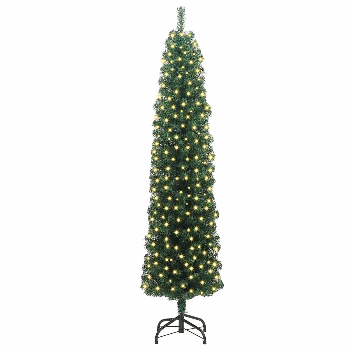Artificial Christmas Tree PVC 180cm Green with Metal Stand