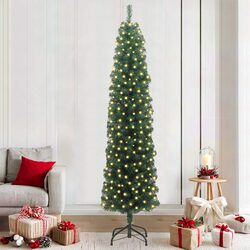Premium 210cm Green Artificial Christmas Tree with 300 LEDs