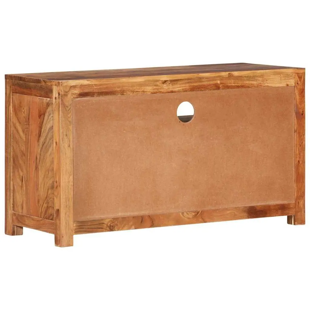 Solid Acacia Wood TV Cabinet 90x34.5x50 cm Lowboard