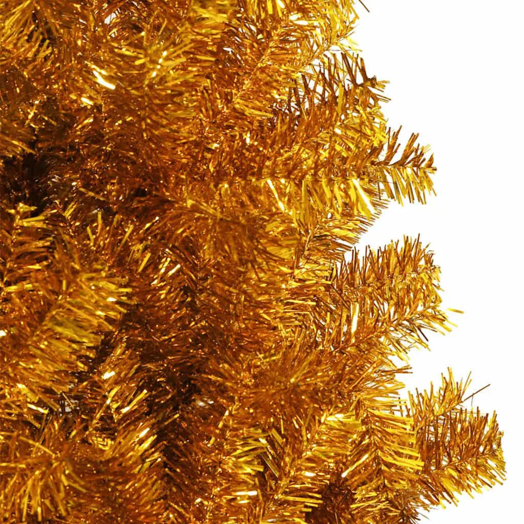 Artificial Christmas Tree PVC 180cm Gold Cone Shape Indoor Outdoor
