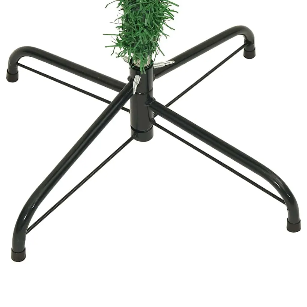 Upside-Down Artificial Christmas Tree PVC 180cm Green Pre-lit with LED Lights