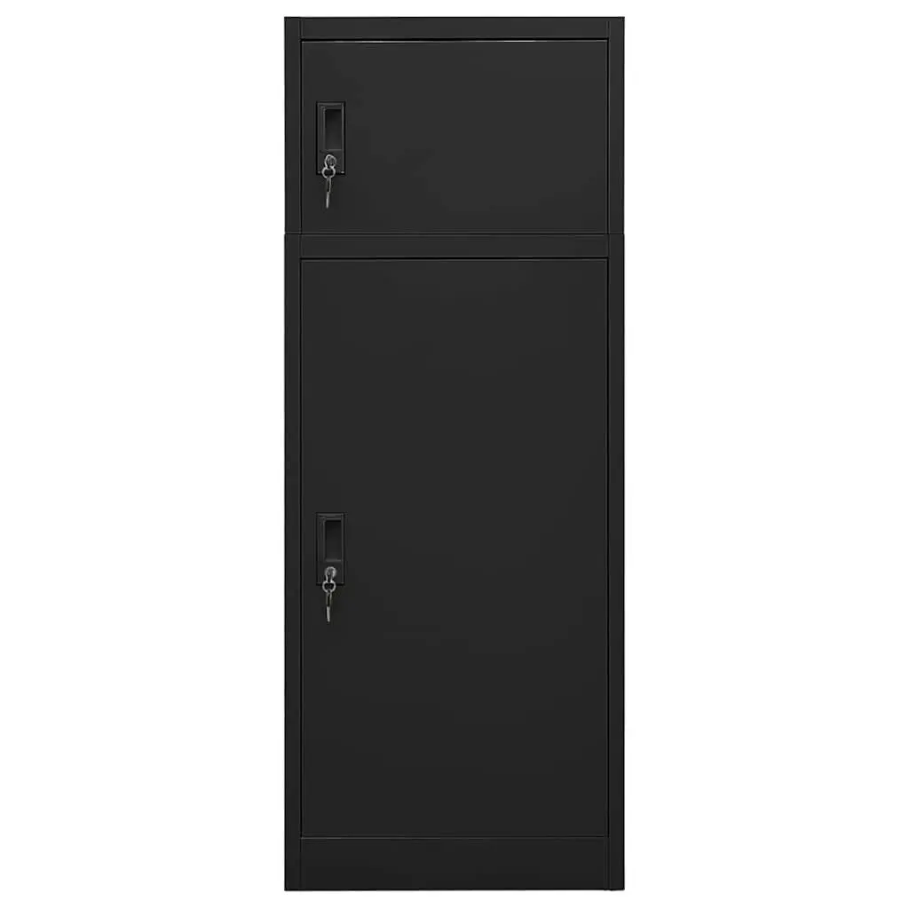 Saddle Cabinet Steel 53x53x140cm Black