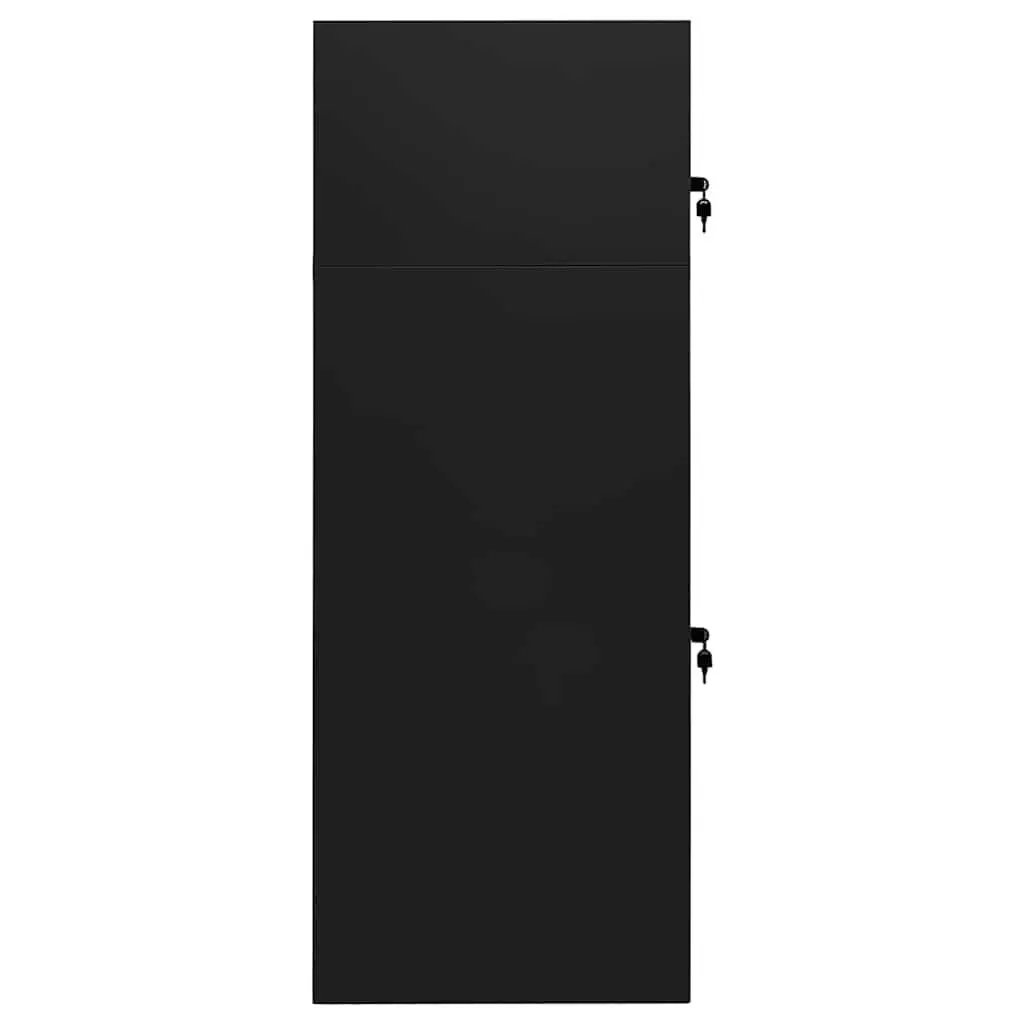 Saddle Cabinet Steel 53x53x140cm Black
