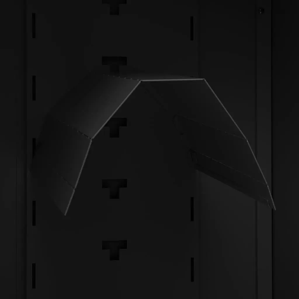 Saddle Cabinet Steel 53x53x140cm Black