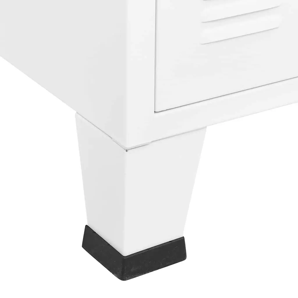 Sideboard Metal Glass 105W x 35D x 62H cm White