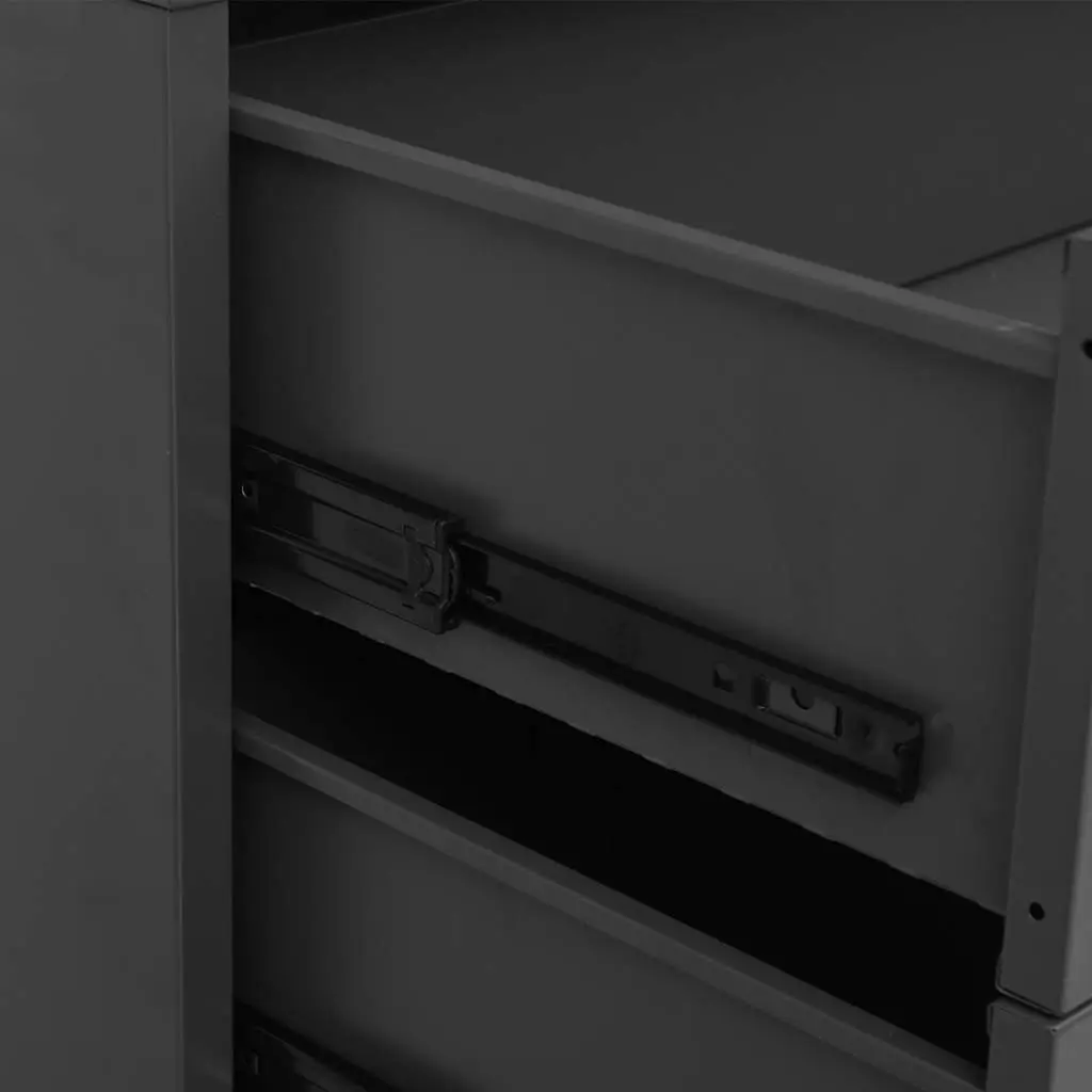 Metal Drawer Cabinet 4 Drawers Anthracite
