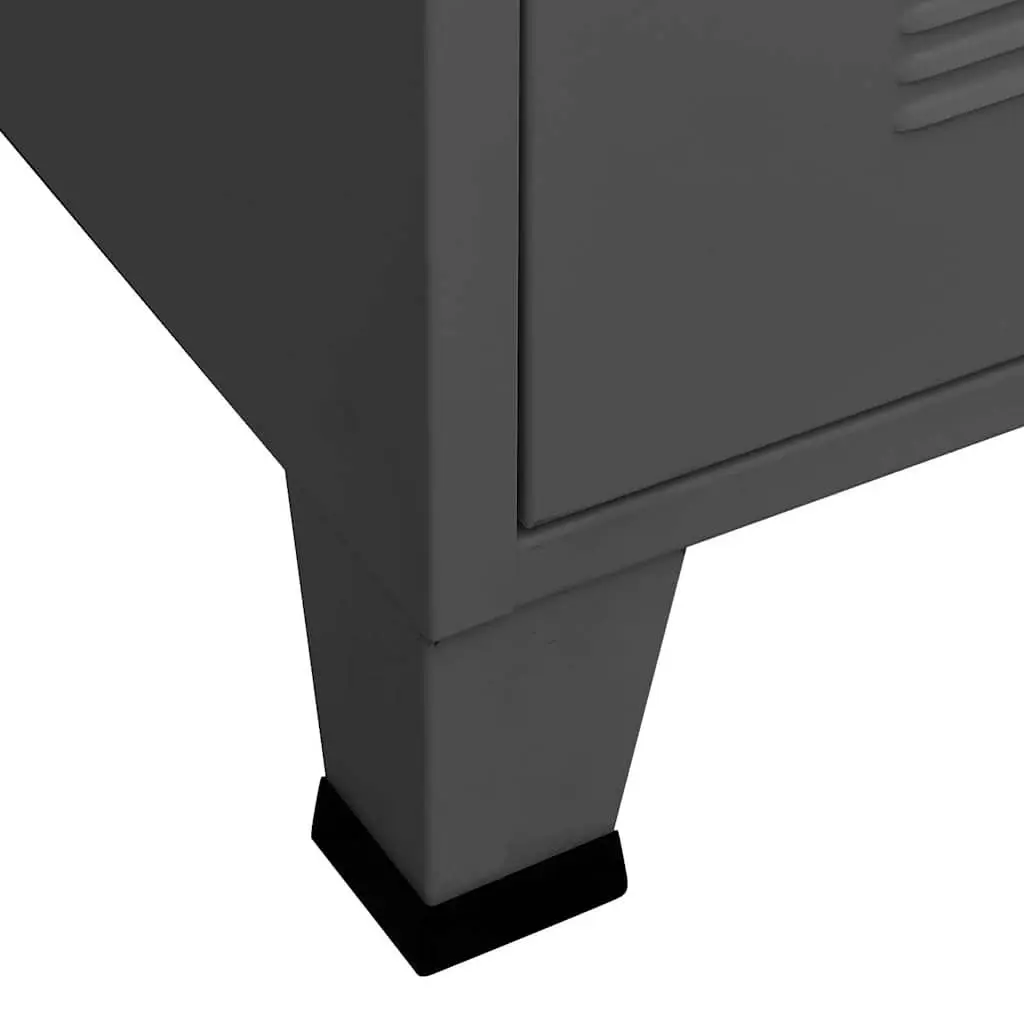 Metal Drawer Cabinet 4 Drawers Anthracite