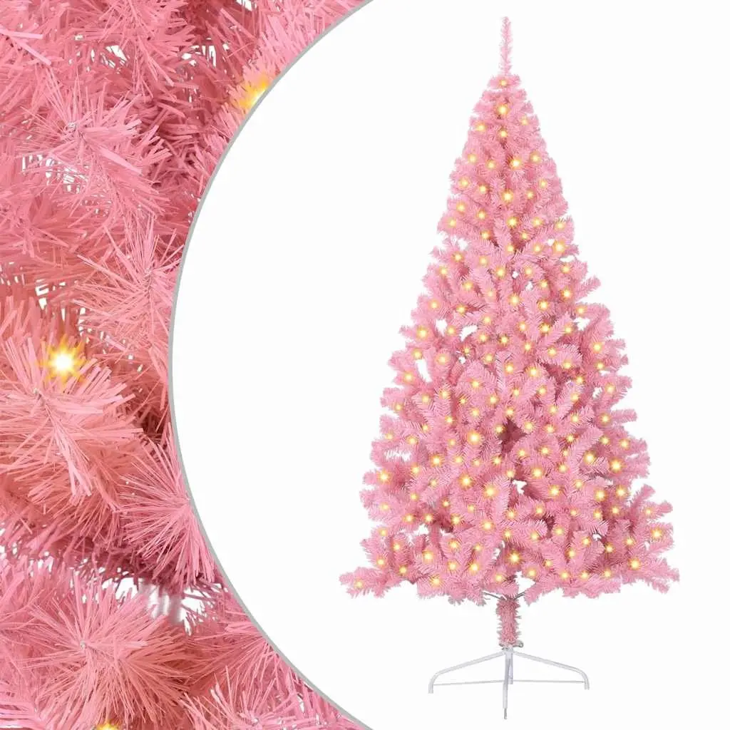Pink 210cm Pre-lit Christmas Tree with 300 LED Lights