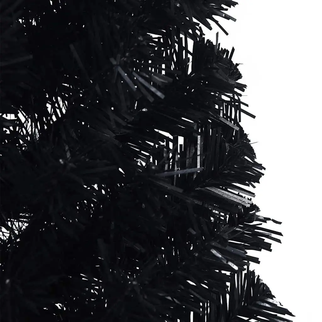 120cm Black Cone Pre-lit Christmas Tree with LED Lights