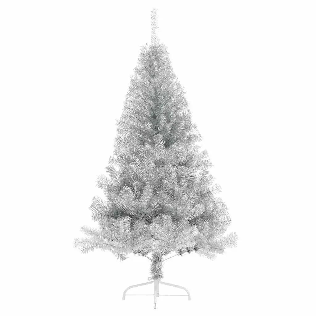 180cm Silver Cone Pre-lit Christmas Tree