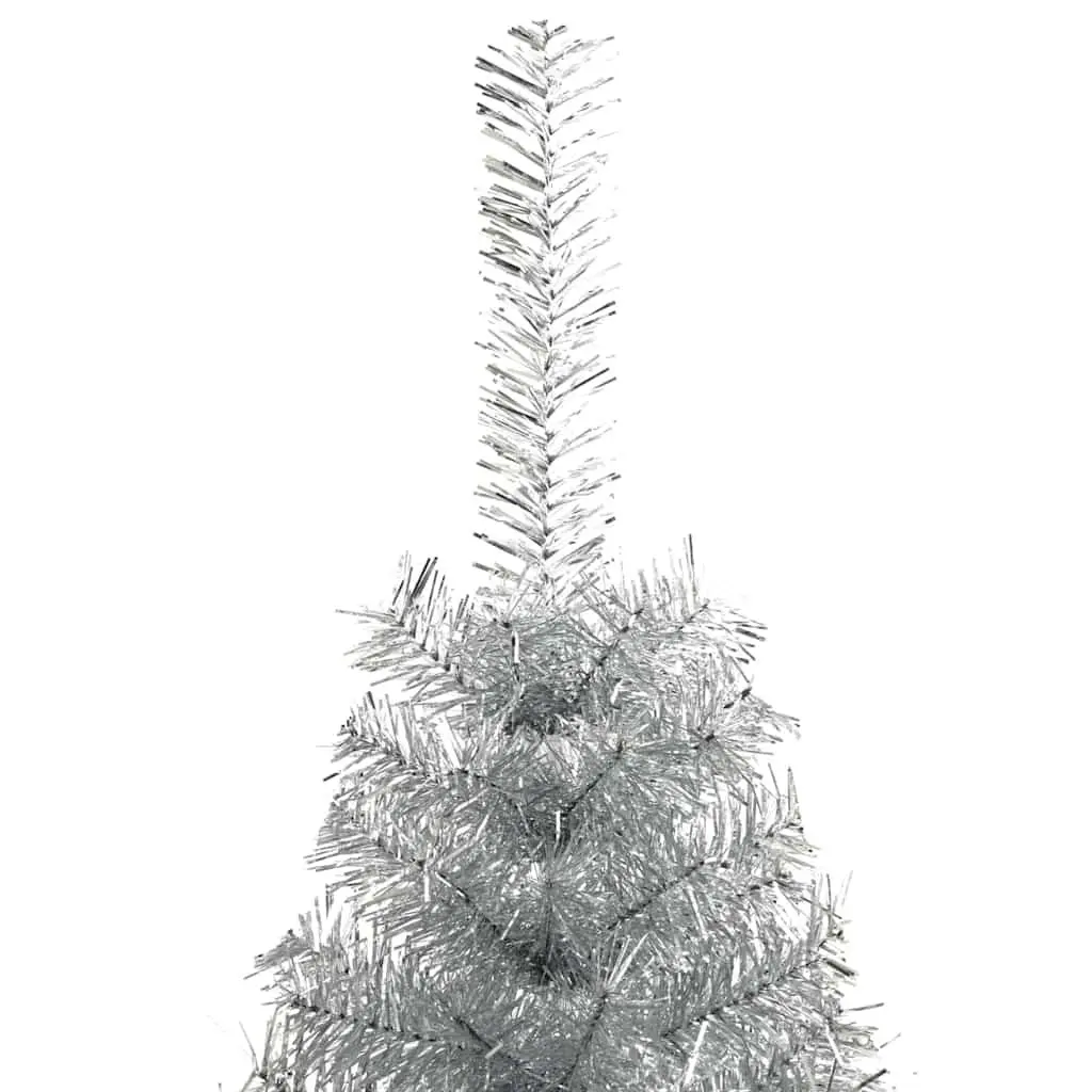 180cm Silver Cone Pre-lit Christmas Tree