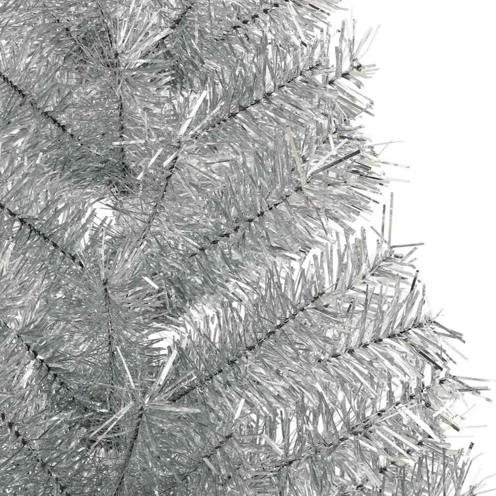 180cm Silver Cone Pre-lit Christmas Tree
