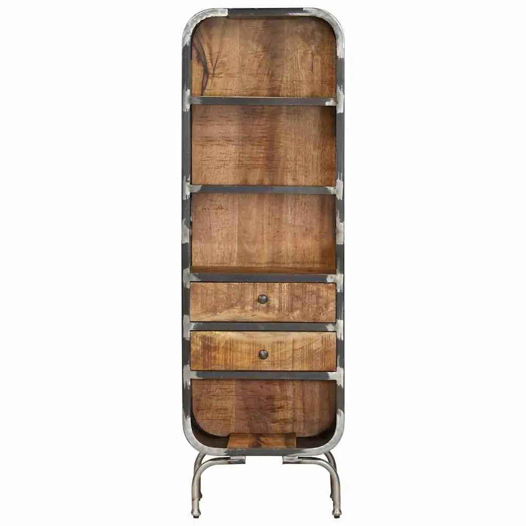 Solid Wood Highboard Storage Cabinet with Drawers