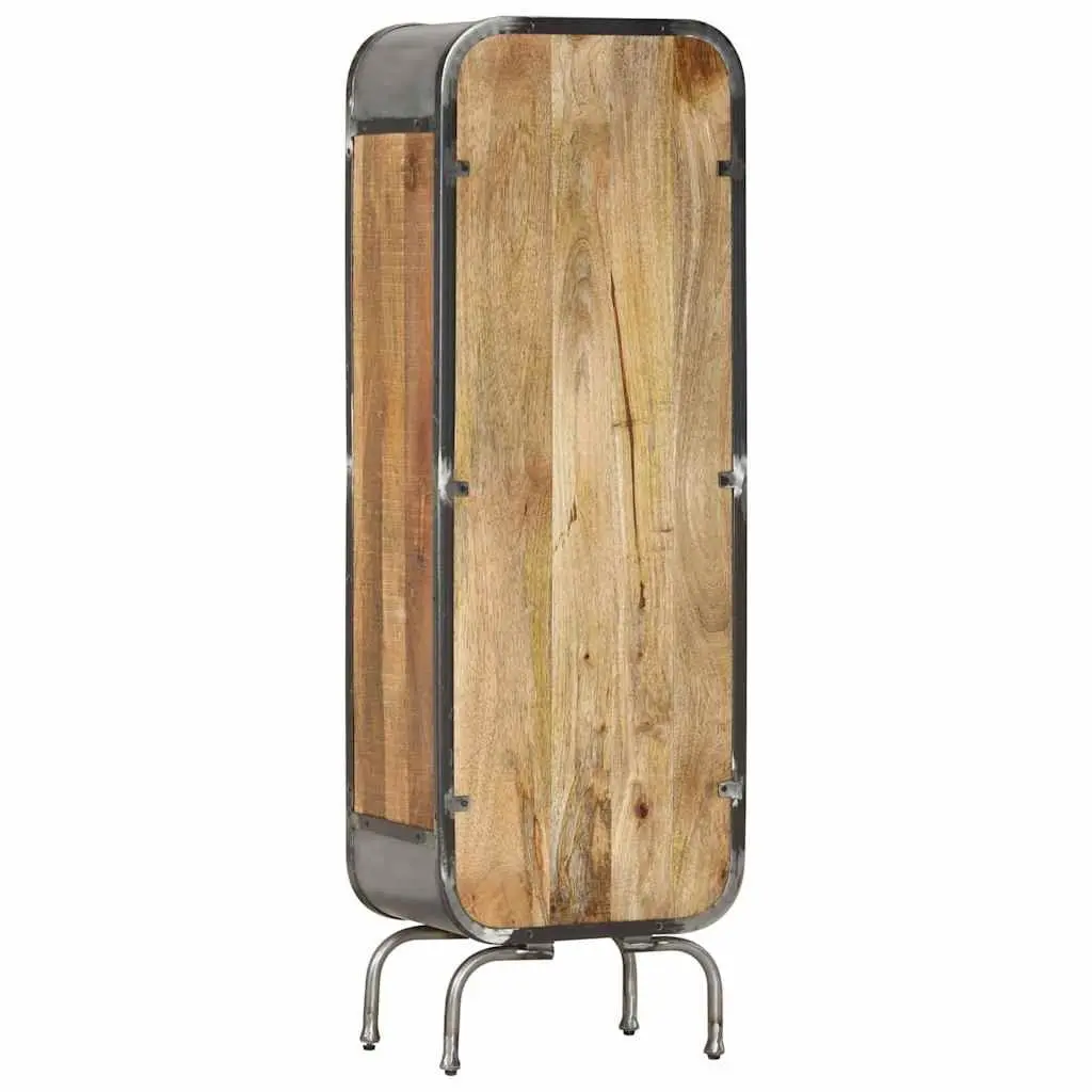 Solid Wood Highboard Storage Cabinet with Drawers