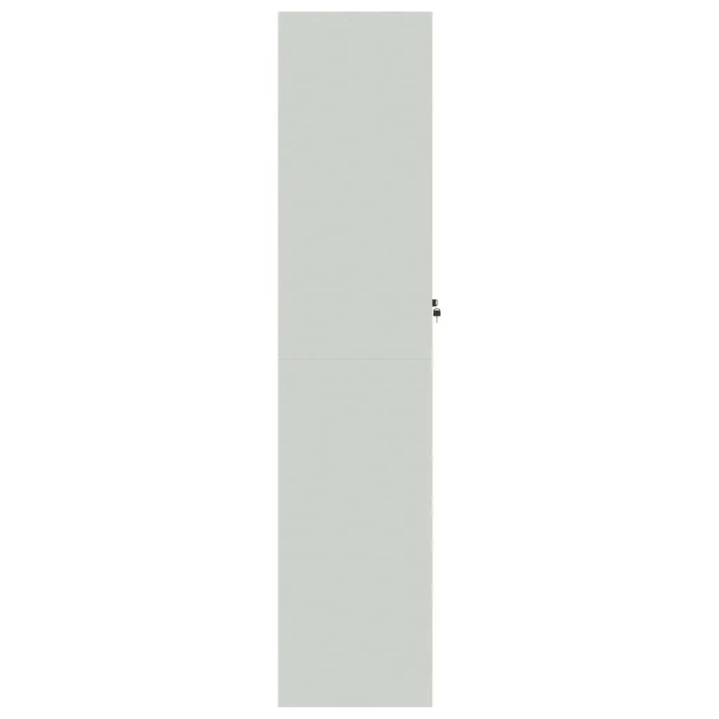 Grey Steel File Cabinet with Lockable Storage