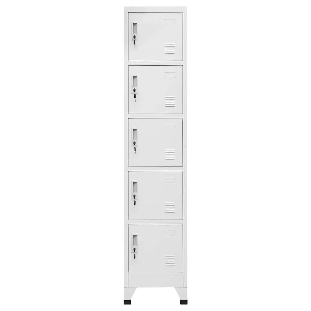 Grey Steel Locker Cabinet for Secure Storage