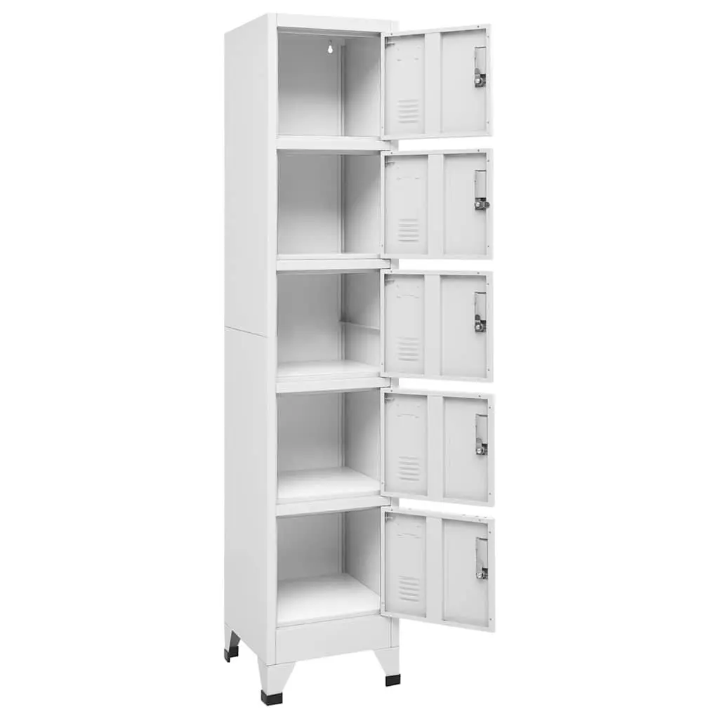 Grey Steel Locker Cabinet for Secure Storage