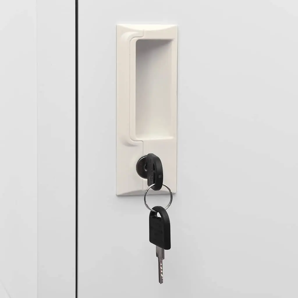 Grey Steel Locker Cabinet for Secure Storage
