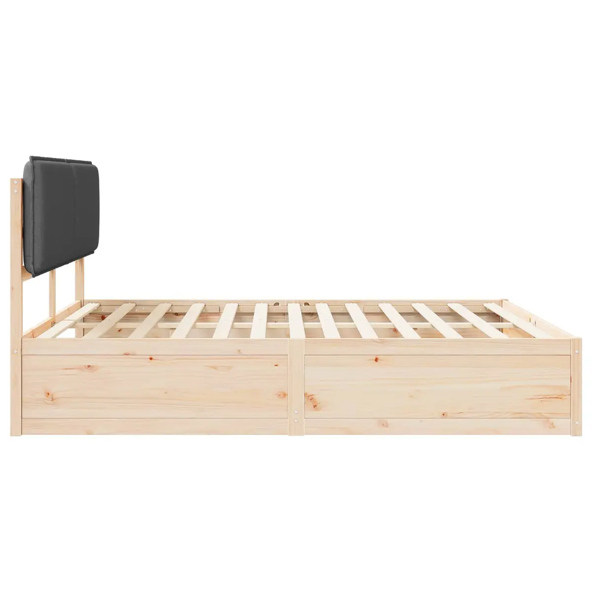 Grey Upholstered Bed Frame 180 x 200 cm