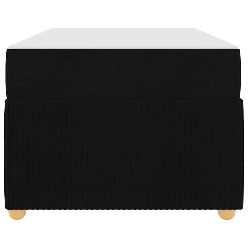 Bed Frame with Mattress Fabric 90 x 190 cm Black