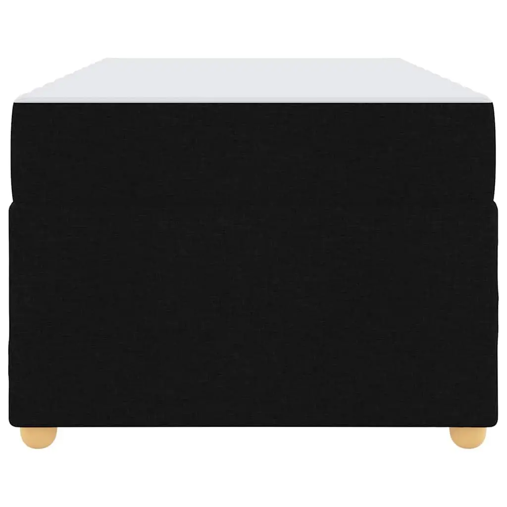 Engineered Black Bed Frame with Mattress 90 x 190 cm