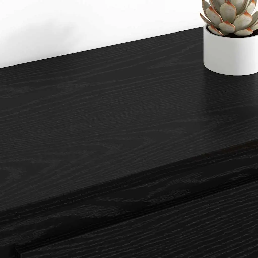 Sideboards Engineered Wood 70 x 35.5 x 67.5 cm Black Set 2 pcs