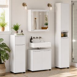 Premium 4-Piece White Bathroom Furniture Set