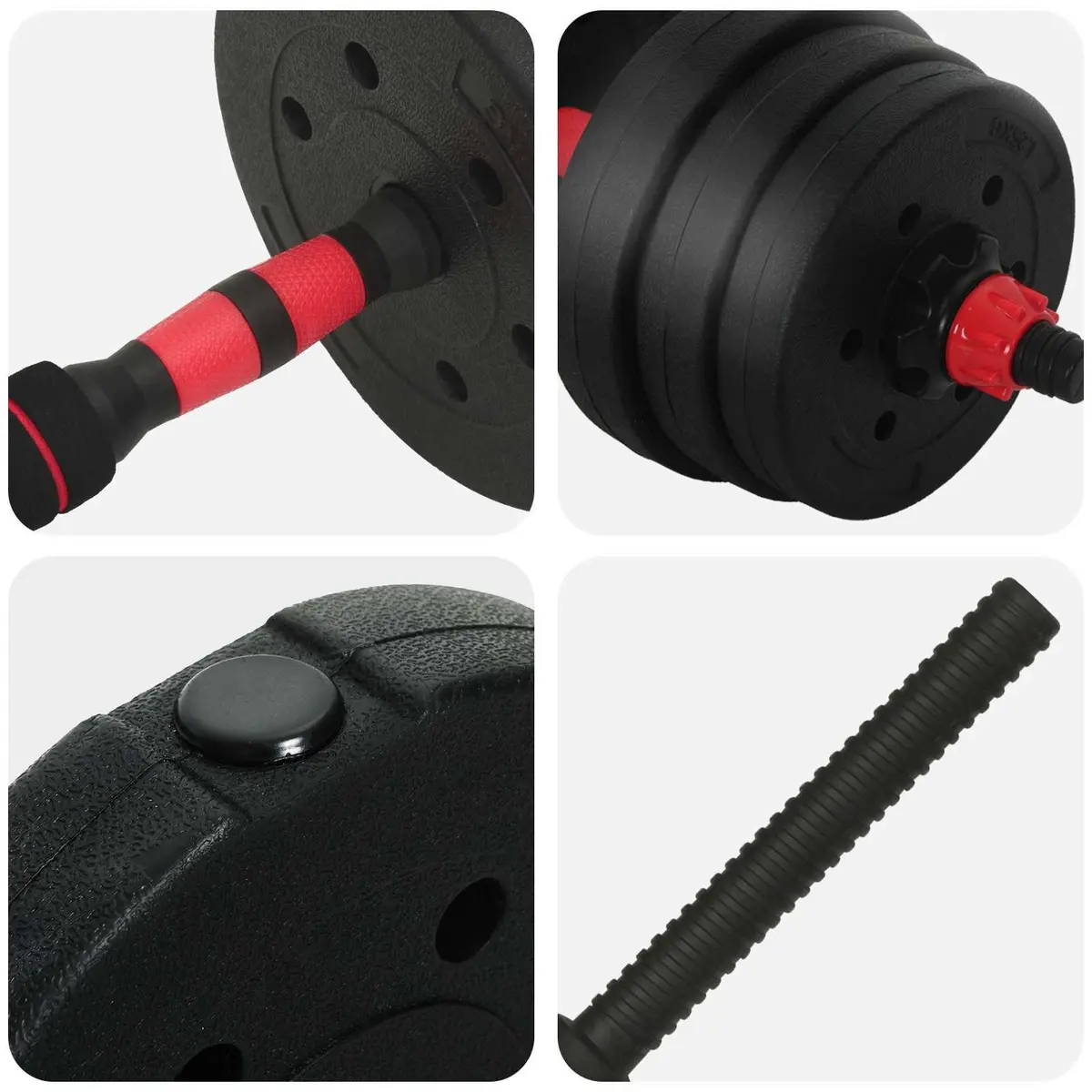 30kg Adjustable Dumbbell Set for Home Gym Use