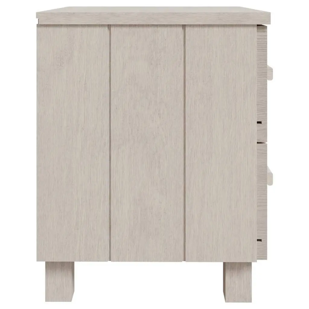 Bedside Cabinets Pair White Wooden Nightstands Drawers Storage Tables Set