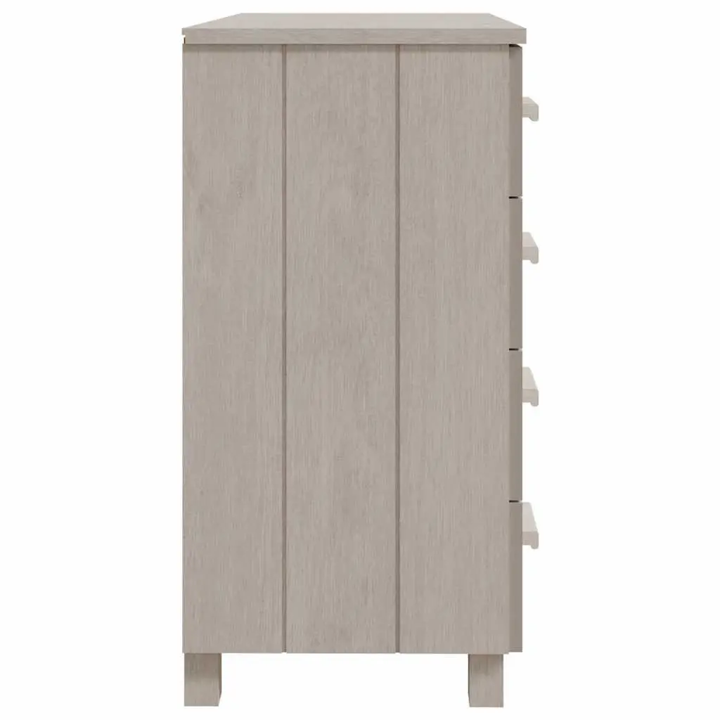 White Wooden Sideboard with 5 Drawers