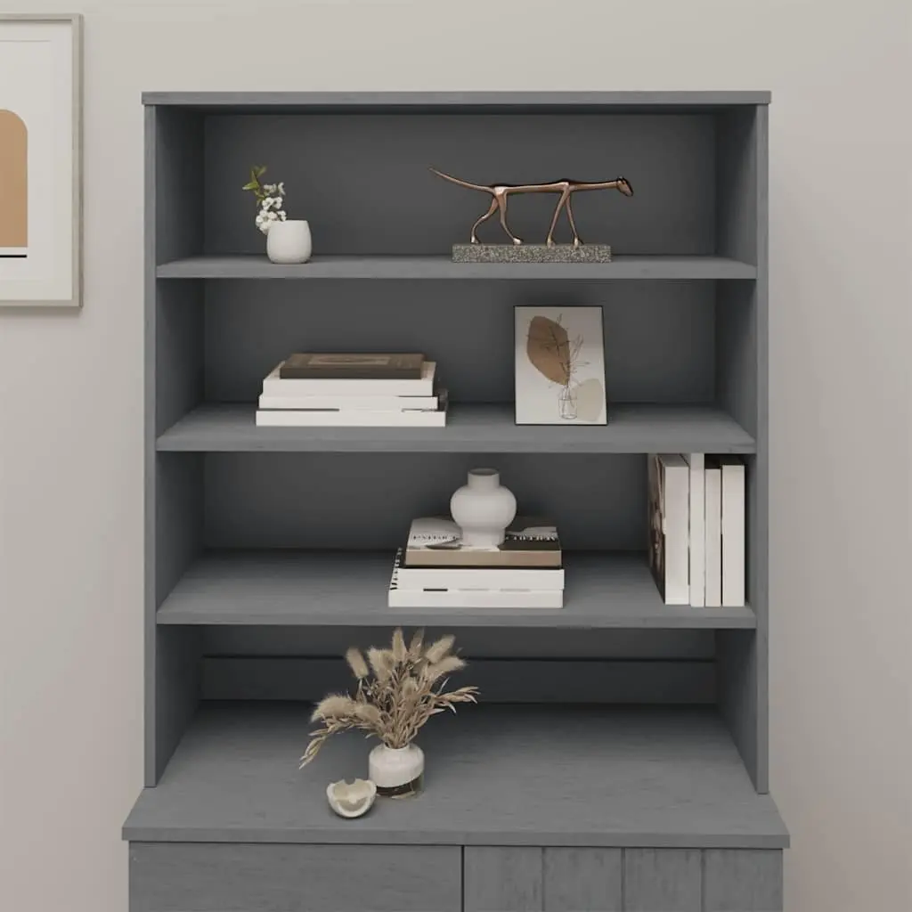 Highboard Top in Dark Grey Solid Pinewood