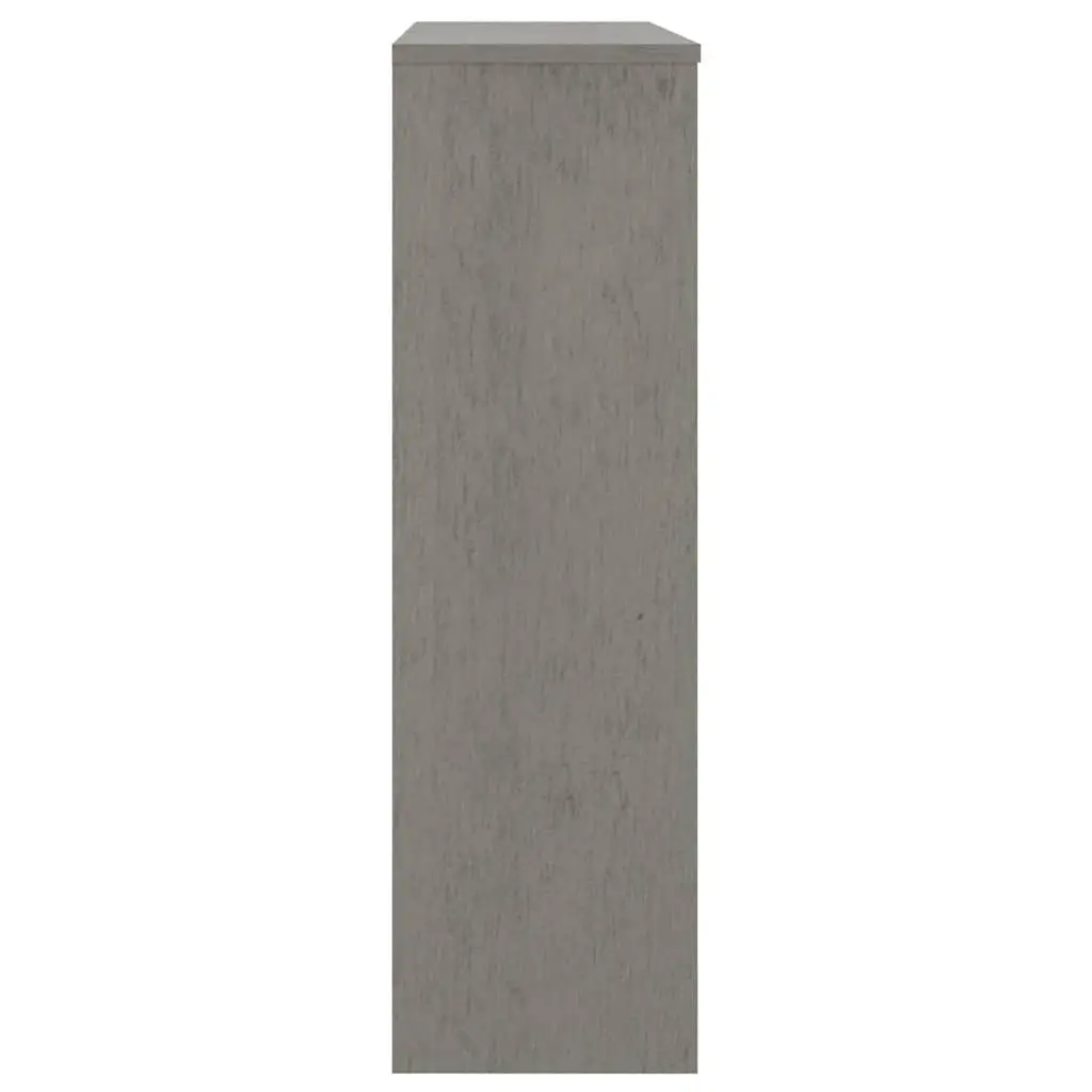 Grey Solid Wood Highboard Storage Unit 90x30x100cm