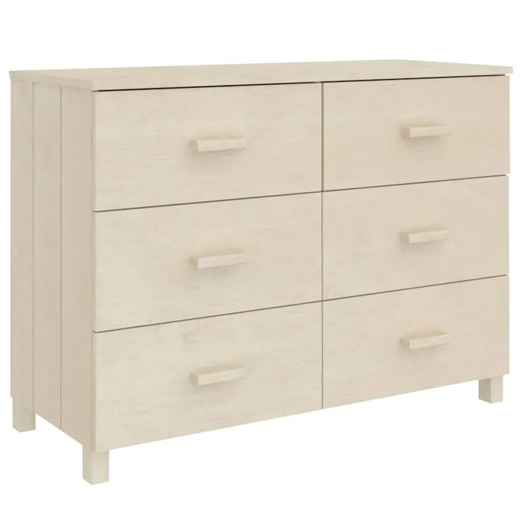 Solid Pine Wooden Sideboard Buffet Cabinet with Drawers