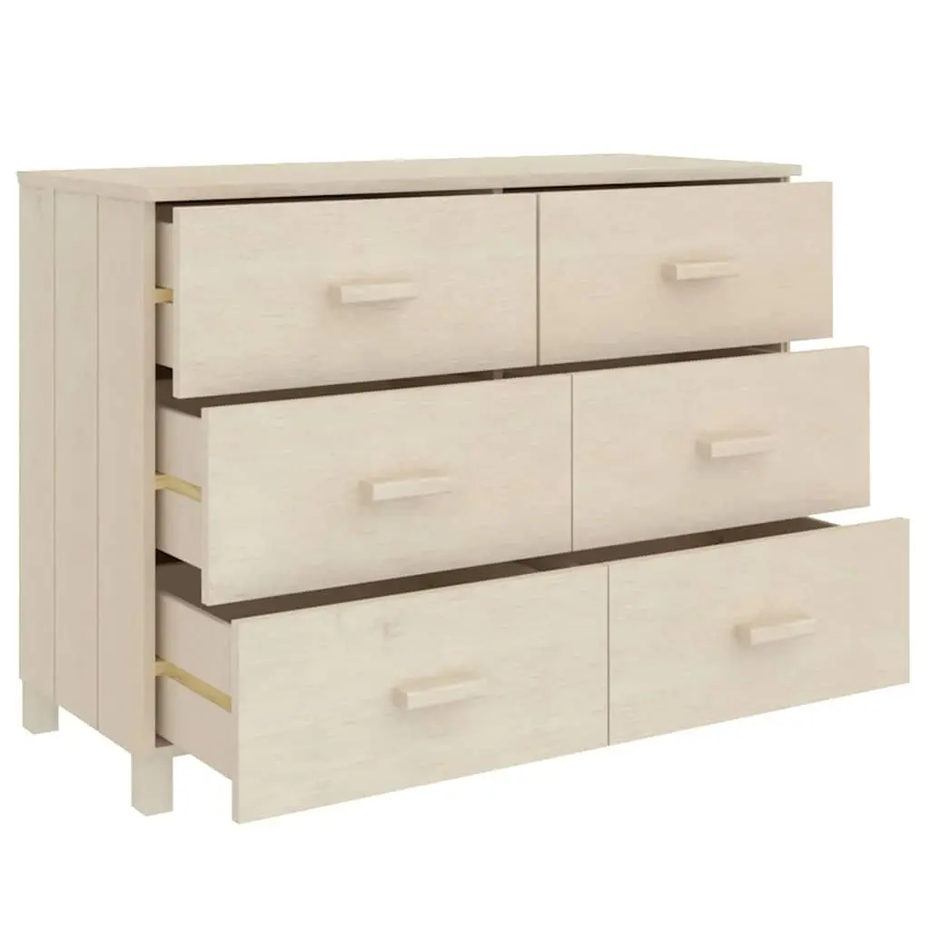 Solid Pine Wooden Sideboard Buffet Cabinet with Drawers