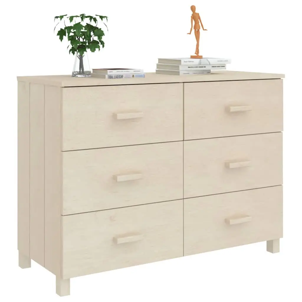 Solid Pine Wooden Sideboard Buffet Cabinet with Drawers