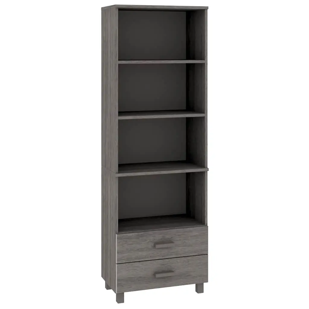 Highboard Cabinet with Light Grey Finish